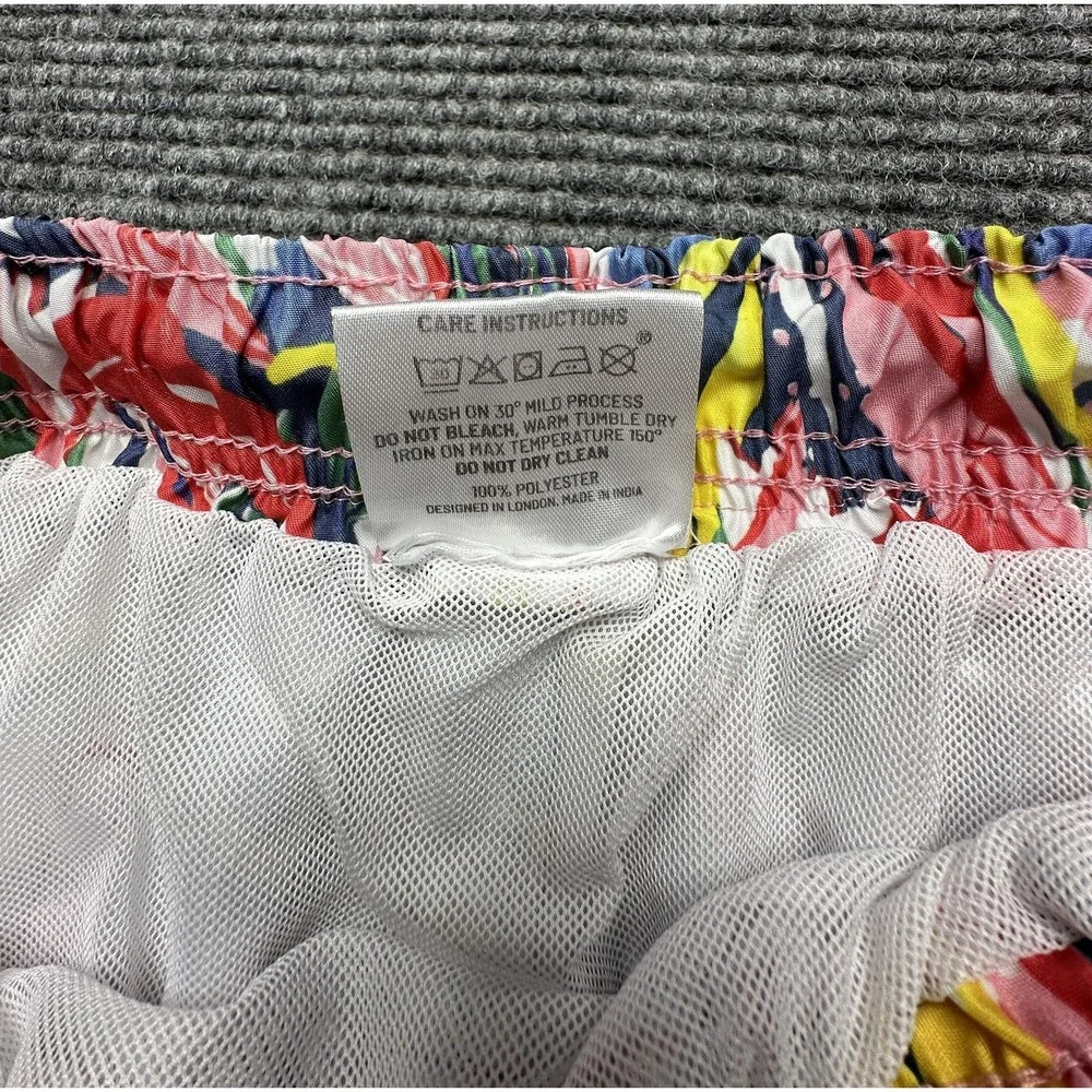 Boardies Apparel Swim Trunks Mens Small Multicolor Tropical‎ Floral Mesh Lined